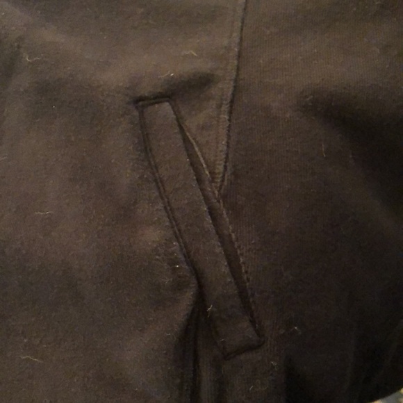Anthropologie Saturday Sunday Black Convertible Hood Open Front Jacket Cardigan - Picture 7 of 9